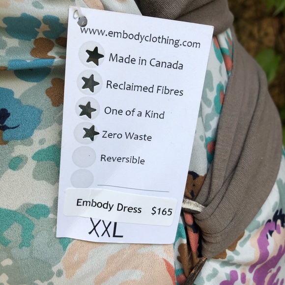 2XL EMBODY Dress Upcycled Flared Boho - Picture 13 of 13